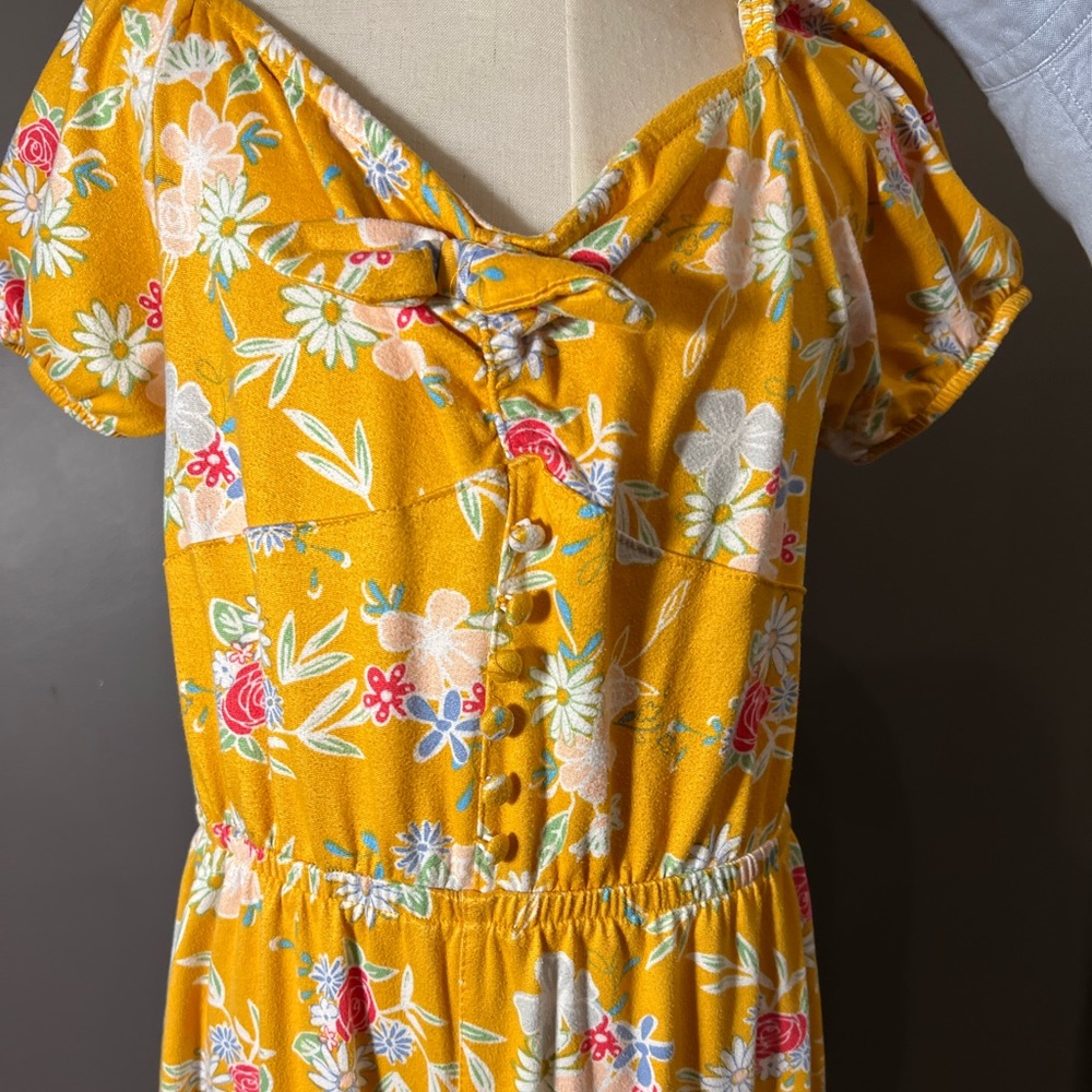 Sunny Floral Kids Romper